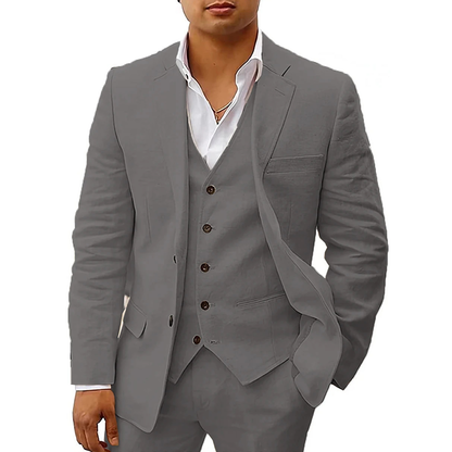Funki Findz | Suits | Men's 3 Pcs Linen Summer Wedding Suits