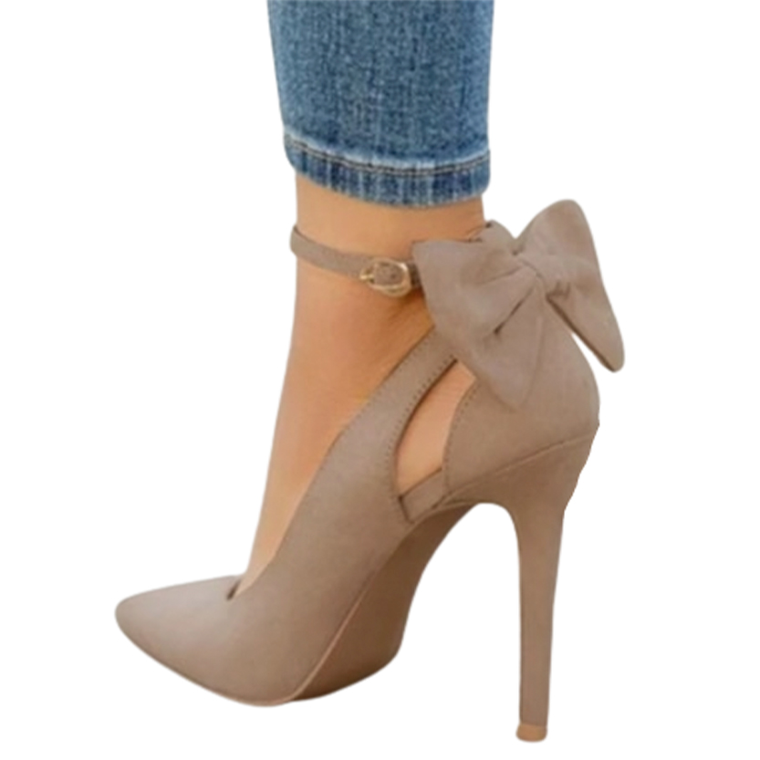 Funki Findz | Shoes | Women's Suede Bow Knot Stilettos