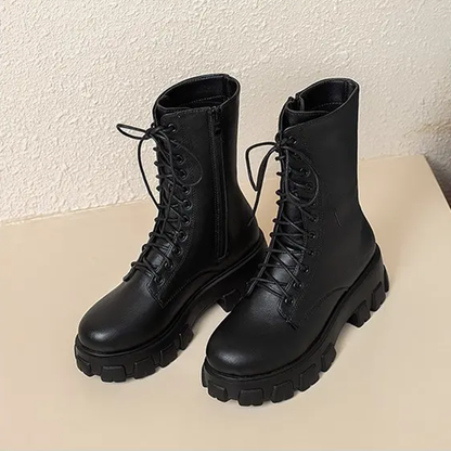 Funki Findz | Boots | Women's Platform Chunky Heel Ankle Boot