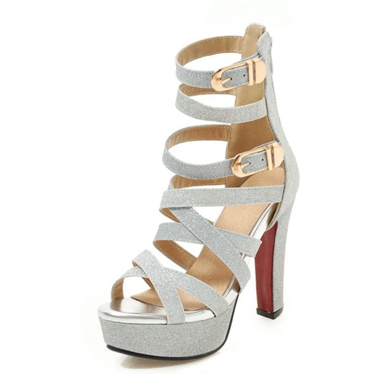 Funki Findz | Shoes | Women's Platform Gladiator Glitter Sandals