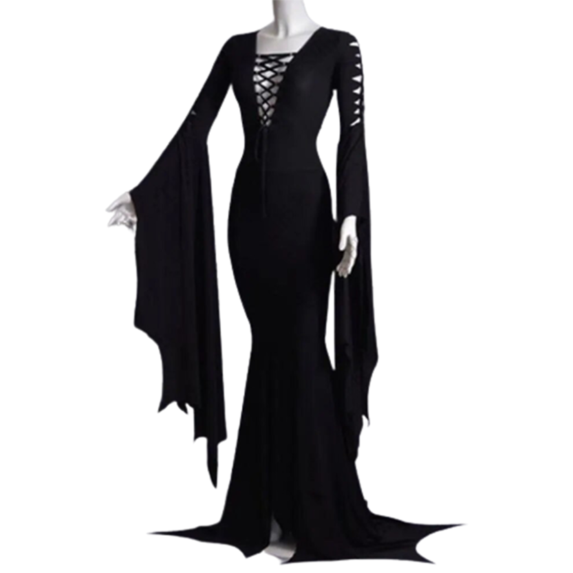 Funki Findz | Dresses | Women's Goth Lace Up Halloween Dress
