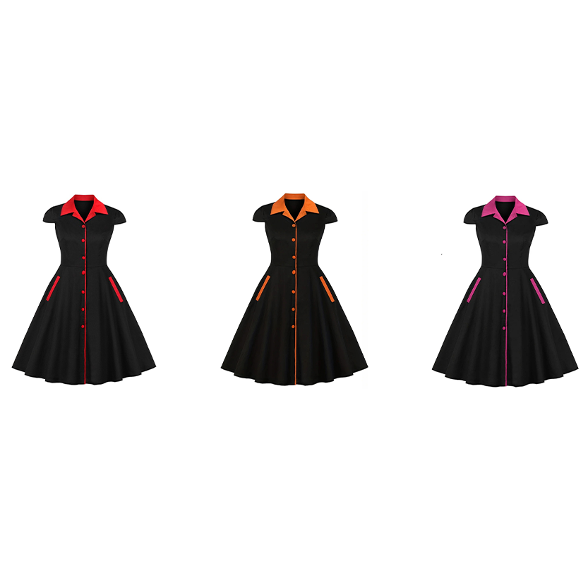Funki Findz | Dresses | Women's Retro Rockabilly Swing Dress