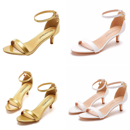 Funki Findz | Shoes | Women's Low Heel Wedding Prom Sandals