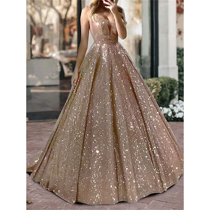 Funki Findz | Dresses | Women's Long Sparkly Sequin Ball Gown
