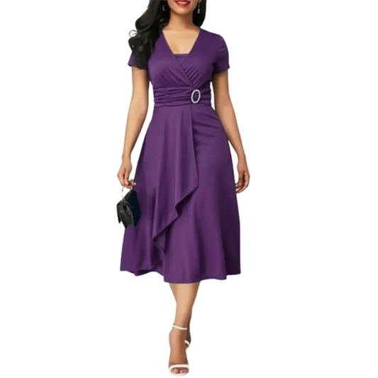 Funki Findz | Dresses | Women's High Waist Wrap Evening Dress