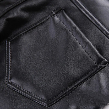 Funki Findz | Pants | Men's Faux Leather Fashion Biker Pants