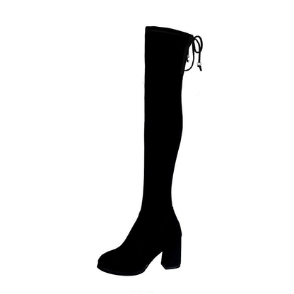 Funki Findz | Boots | Women's Thigh High Block Heel Boots 4|6|8