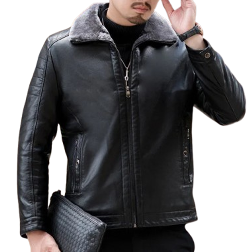 Funki Findz | Jackets | Men's Luxury Faux Leather Winter Jacket