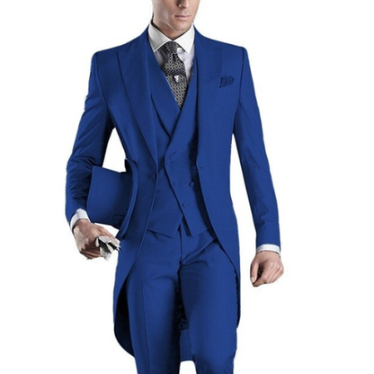 Funki Findz | Suits | Men's Custom 3 Pcs Grooms Suit | Tailcoat