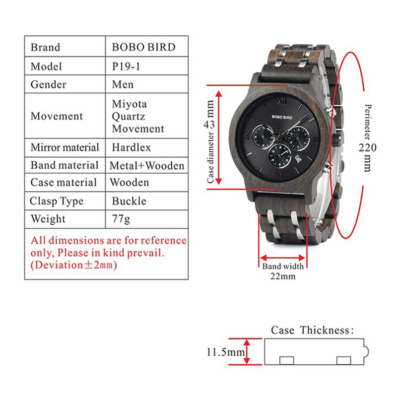 Funki Findz | Watches | Men's Luxury Wood Watch Gift Box Set