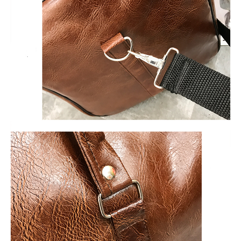 Funki Findz | Bags | Travel Bags | Faux Leather Overnight Bag