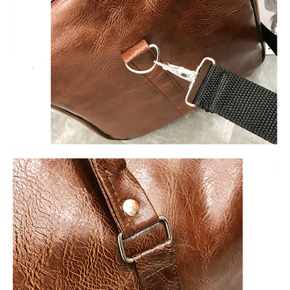 Funki Findz | Bags | Travel Bags | Faux Leather Overnight Bag