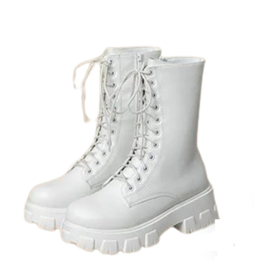 Funki Findz | Boots | Women's Platform Chunky Heel Ankle Boot