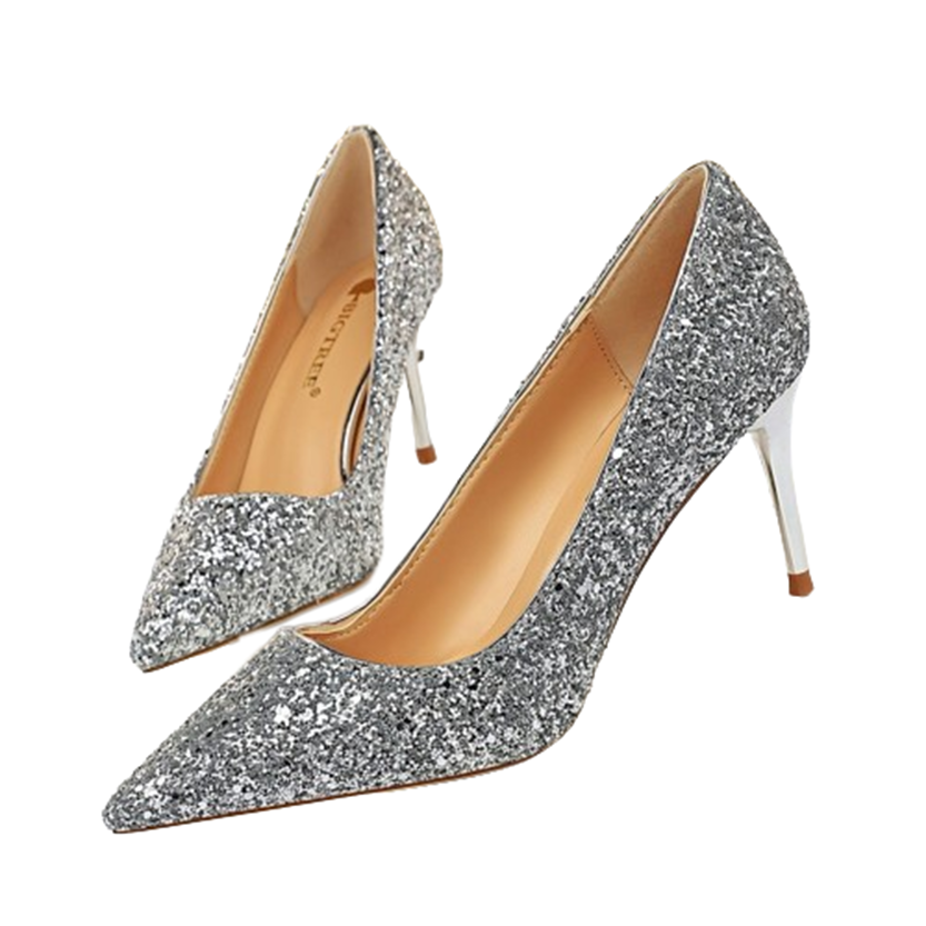 Funki Findz | Shoes | Women's High Heel Glitter Prom Pumps