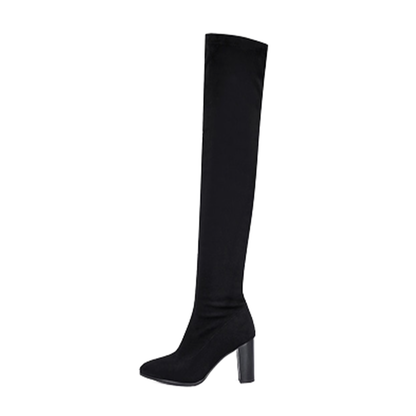 Funki Findz | Boots | Women's Over Knee High Block Heel Boots