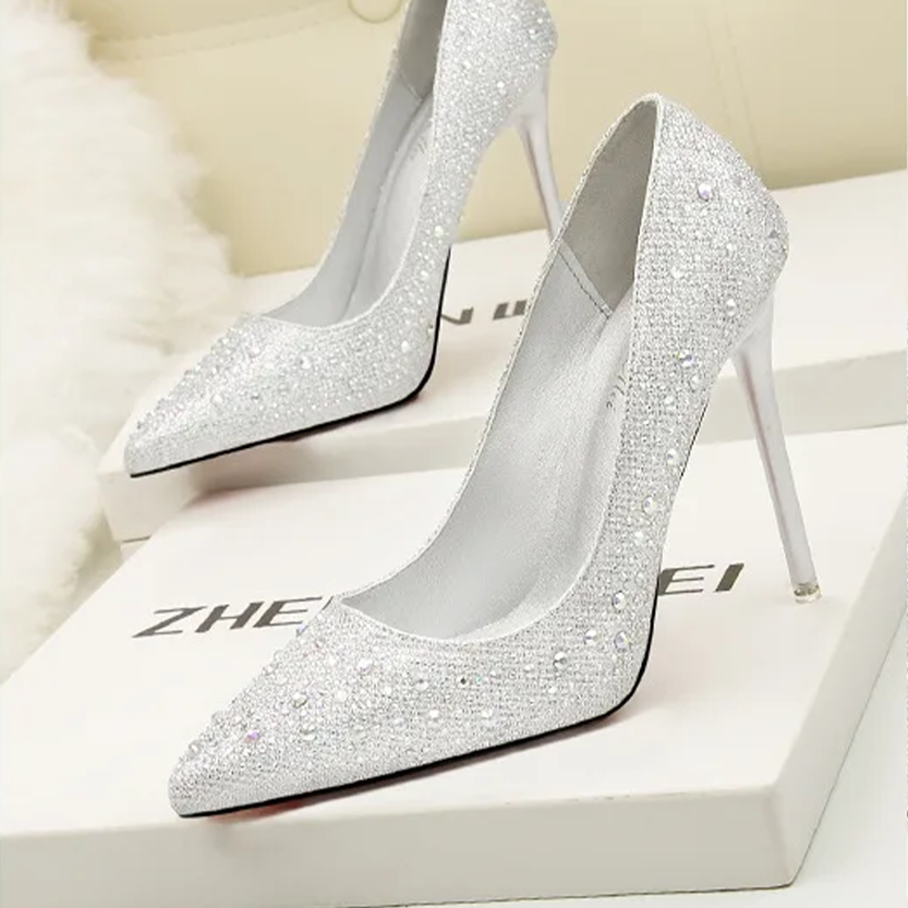 Funki Findz | Shoes | Women's Rhinestone Sparkly Prom Shoes