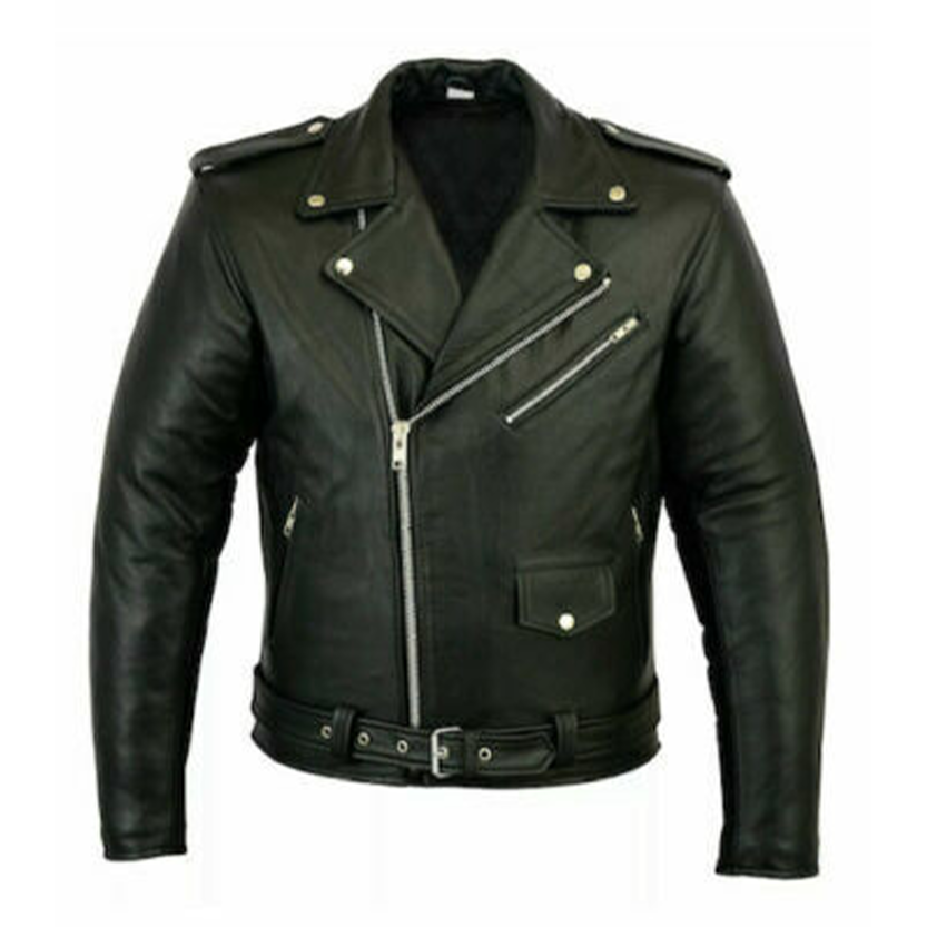 Funki Findz | Jackets | Men's Slim Fit Faux Leather Biker Jacket