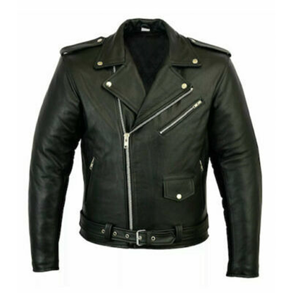 Funki Findz | Jackets | Men's Slim Fit Faux Leather Biker Jacket
