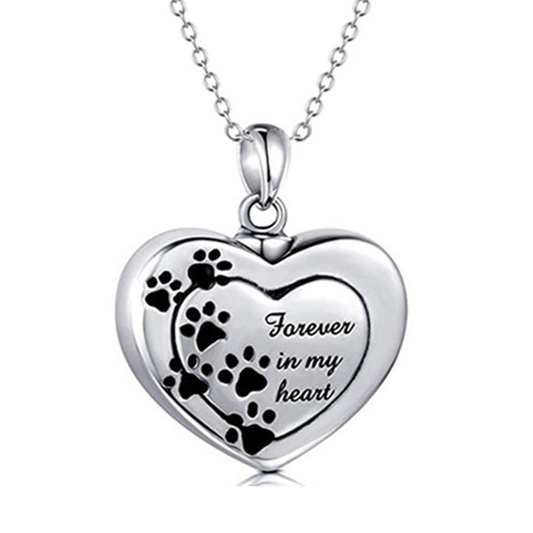 Funki Findz | Cremation Urn Necklaces | Heart Paw Pendant