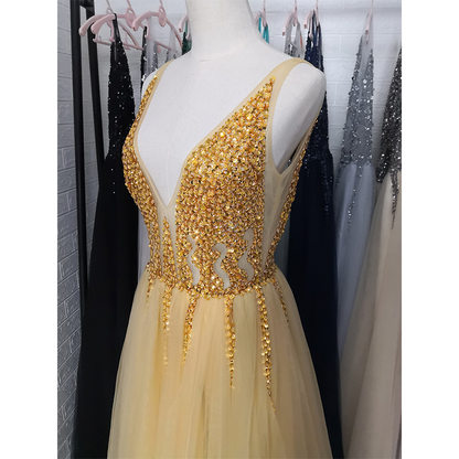 Funki Findz | Dresses | Women's Long Chiffon Tulle Prom Dress
