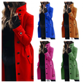 Funki Findz | Jackets | Women's Wool Blend Stand Collar Coat