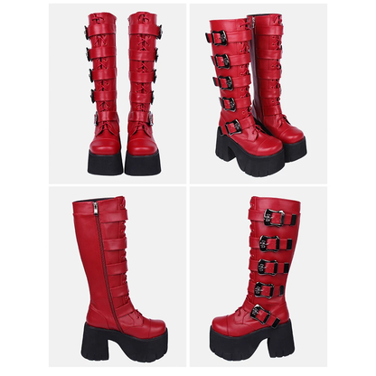 Funki Findz | Boots | Women's Harajuku Wide Buckle Boots