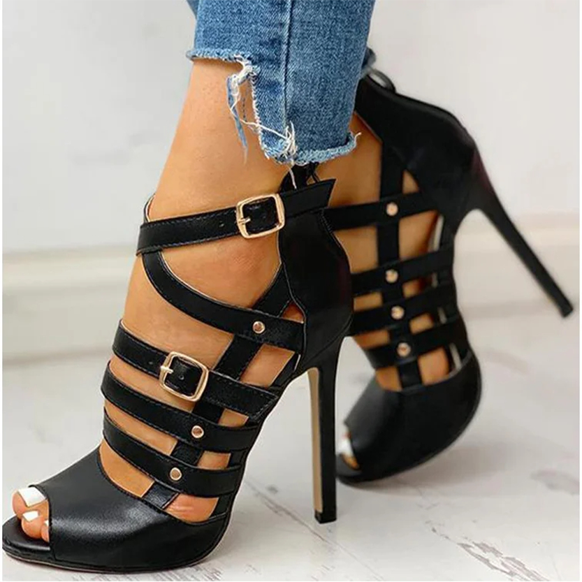 Funki Findz | Shoes | Women's Strappy Roman Stiletto Sandals