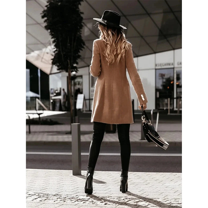 Funki Findz | Jackets | Women's Suit Collar Double Breast Coats