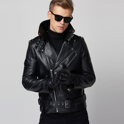 Funki Findz | Jackets | Men's Premium Faux Leather Biker Jackets