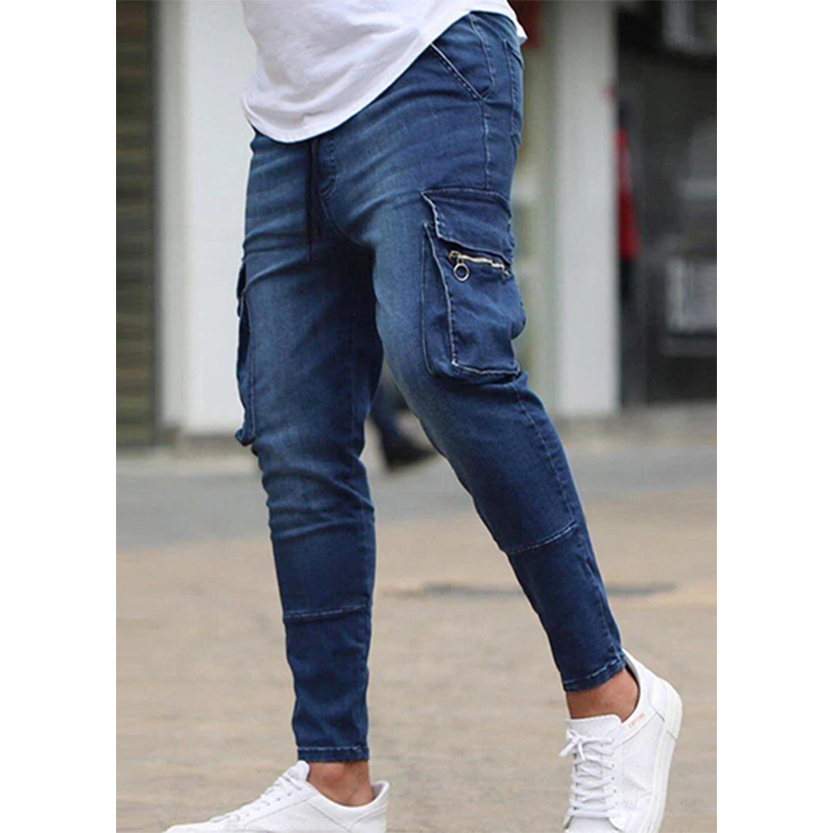 Funki Findz | Pants | Men's Stretch Slim Fit Cargo Skinny Jeans