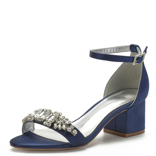 Funki Findz | Shoes | Women's Elegant Low Satin Dress Sandals