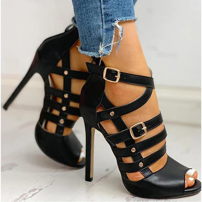 Funki Findz | Shoes | Women's Strappy Roman Stiletto Sandals