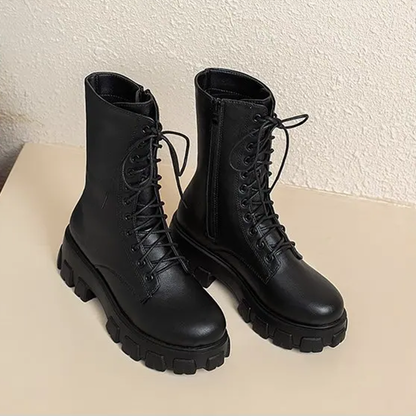 Funki Findz | Boots | Women's Platform Chunky Heel Ankle Boot