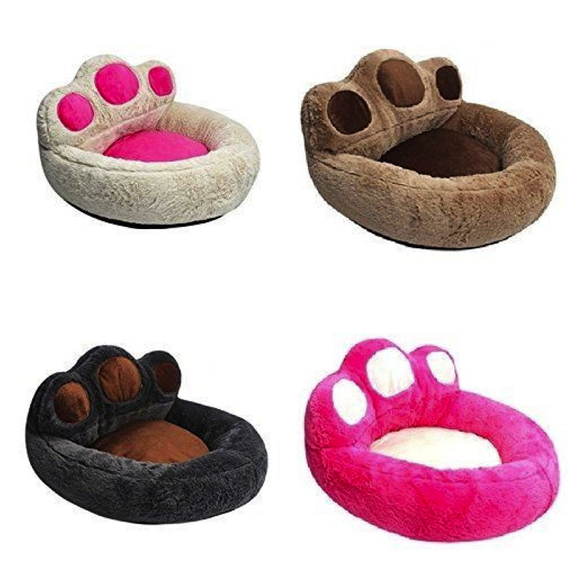 Funki Findz | Pet Beds | Cute Fluffy Paw Shaped Dog Cat Beds