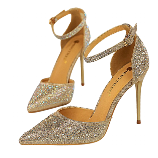 Funki Findz | Shoes | Women's Shiny Rhinestone Designer Heels
