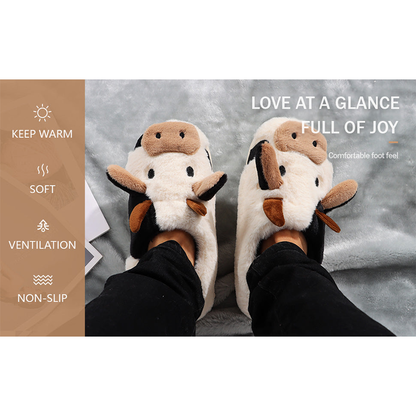 Funki Findz | Shoes | Women's Cute Soft Cow Slipper
