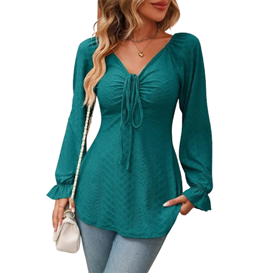 Funki Findz | Shirts | Women's Fashion A Line Drawstring Blouse
