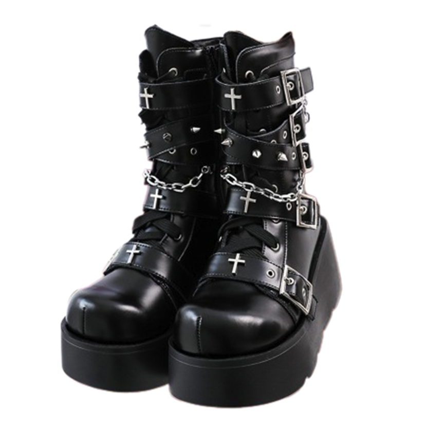 Funki Findz | Boots | Women's New Gothic Style Platform Boots