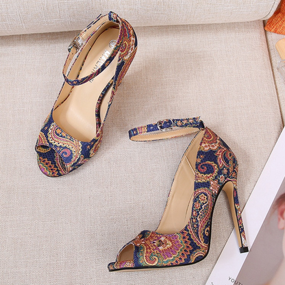 Funki Findz | Shoes | Women's High Heel Paisley Pumps