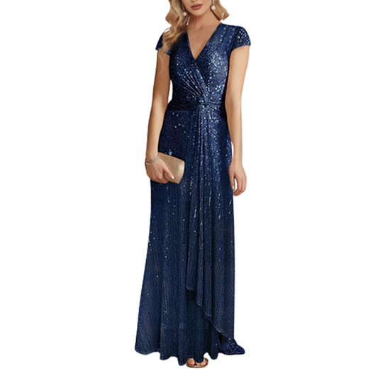 Funki Findz | Dresses | Women's Elegant Long Sequin Dress