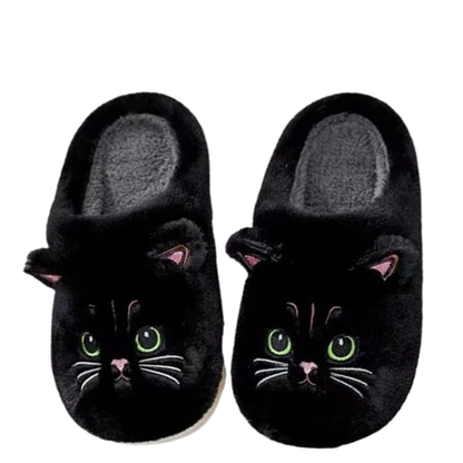 Funki Findz | Shoes | Women's Cute Cozy Cartoon Cat Slippers