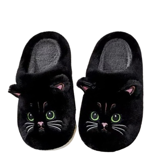 Funki Findz | Shoes | Women's Cute Cozy Cartoon Cat Slippers