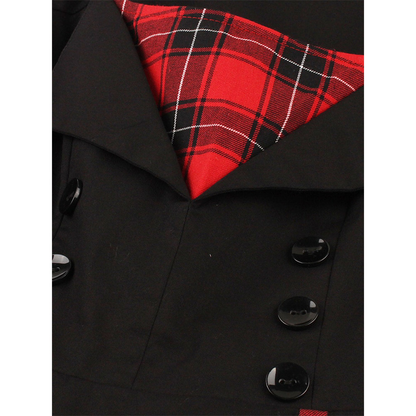 Funki Findz | Dresses | Women's Gothic Plaid Vintage Dress