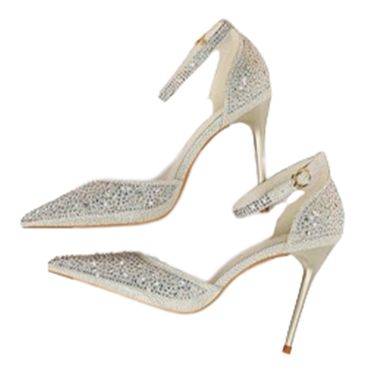 Funki Findz | Shoes | Women's Shiny Rhinestone Designer Heels
