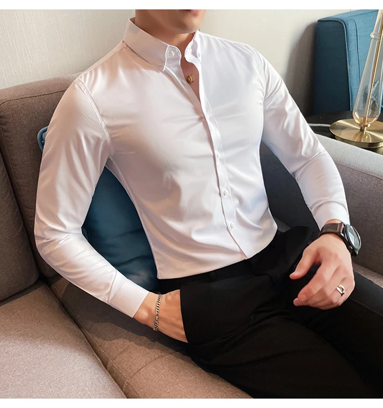 Funki Findz | Shirts | Men's Slim Fit British Style Dress Shirt 7XL