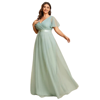 Funki Findz | Dresses | Women's Plus Size Long Evening Dress