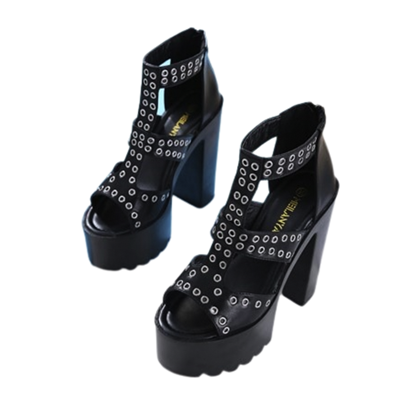 Funki Findz | Shoes | Women's Gothic Summer Platform Sandals