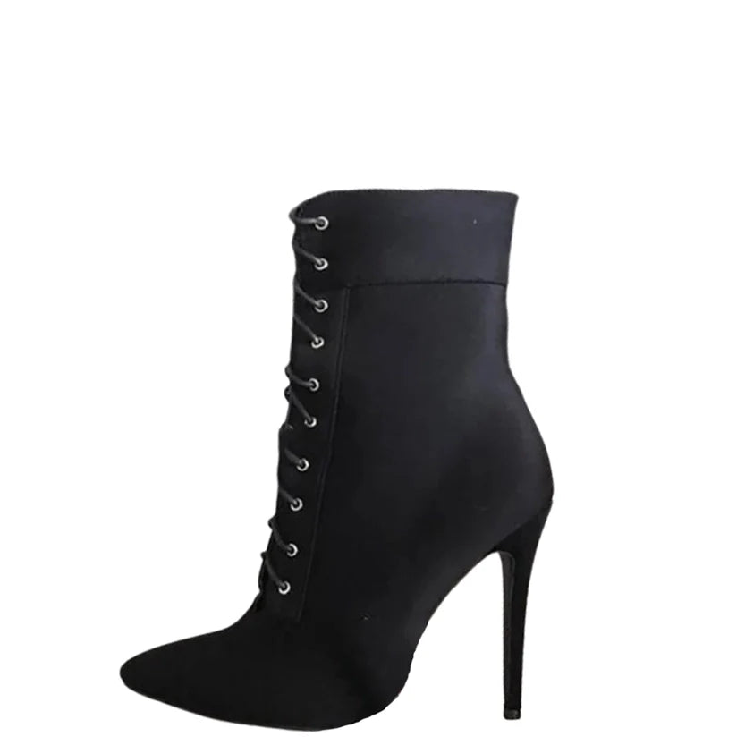 Funki Findz | Boots | Women's Pointed Toe Stiletto Short Boots