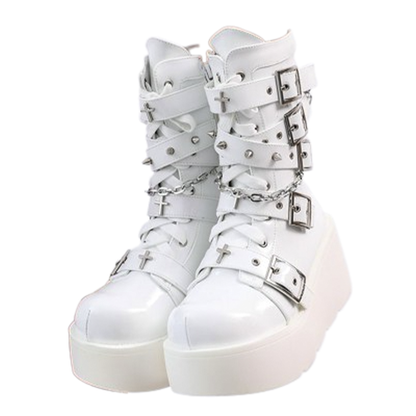 Funki Findz | Boots | Women's New Gothic Style Platform Boots