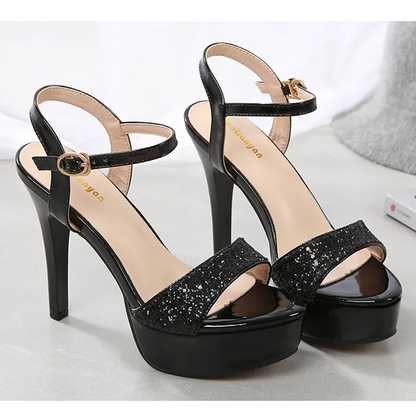 Funki Findz | Shoes | Women's Metallic Party Platform Sandals